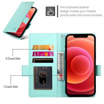 iPhone 12/12 Pro Magnetic Leather Wallet Case with Card Slots, Stand Function & Full Protection