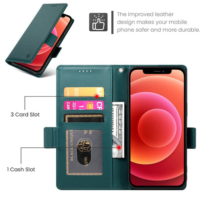 iPhone 12/12 Pro Magnetic Leather Wallet Case with Card Slots, Stand Function & Full Protection