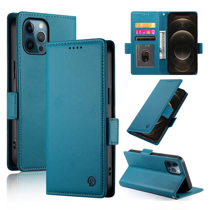 iPhone 12 Pro Max Magnetic Leather Wallet Case with Card Slots, Stand Function & Full Protection