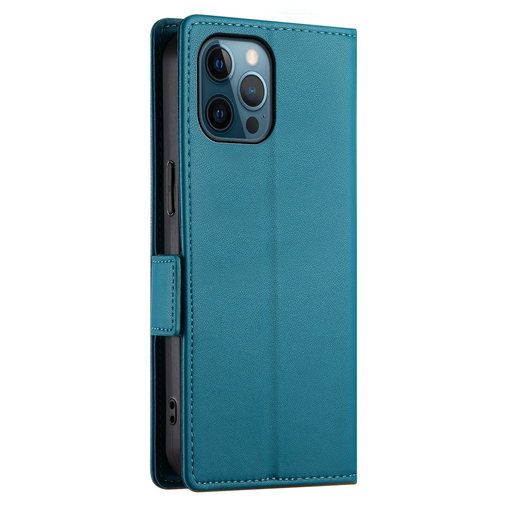 iPhone 12 Pro Max Magnetic Leather Wallet Case with Card Slots, Stand Function & Full Protection