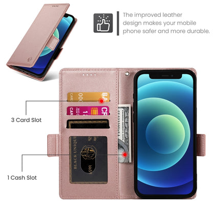 iPhone 12 mini Magnetic Leather Wallet Case with Card Slots, Stand Function & Full Protection