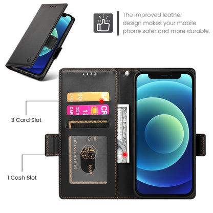 iPhone 12 mini Magnetic Leather Wallet Case with Card Slots, Stand Function & Full Protection
