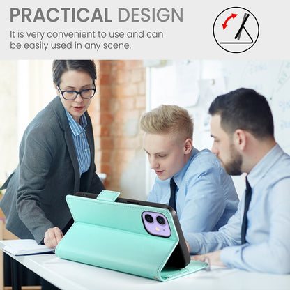 iPhone 12 mini Magnetic Leather Wallet Case with Card Slots, Stand Function & Full Protection