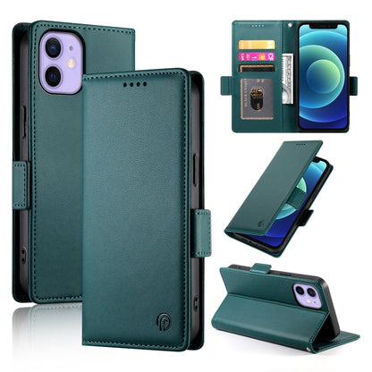 iPhone 12 mini Magnetic Leather Wallet Case with Card Slots, Stand Function & Full Protection