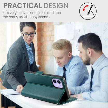 iPhone 12 mini Magnetic Leather Wallet Case with Card Slots, Stand Function & Full Protection