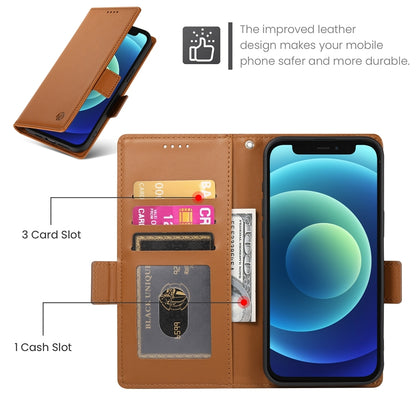 iPhone 12 mini Magnetic Leather Wallet Case with Card Slots, Stand Function & Full Protection