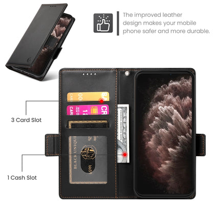 iPhone 11 Pro Max Magnetic Leather Wallet Case with Card Slots, Stand Function & Full Protection