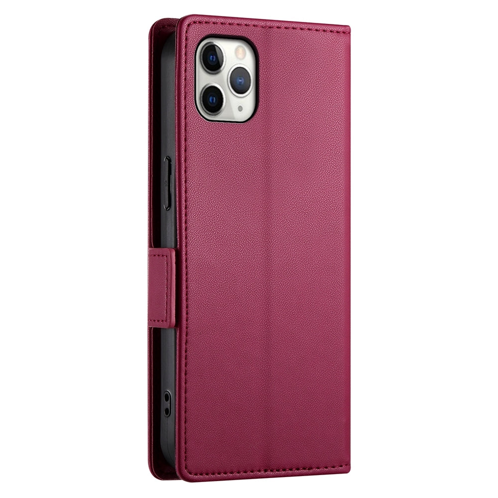 iPhone 11 Pro Max Magnetic Leather Wallet Case with Card Slots, Stand Function & Full Protection