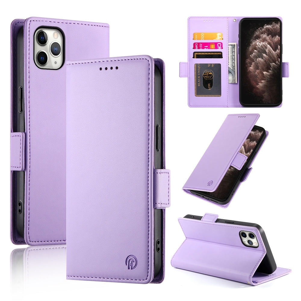 iPhone 11 Pro Max Magnetic Leather Wallet Case with Card Slots, Stand Function & Full Protection