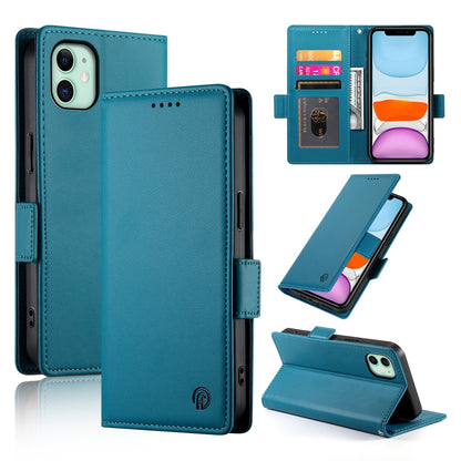 iPhone 11 Magnetic Leather Wallet Case with Card Slots, Stand Function & Full Protection