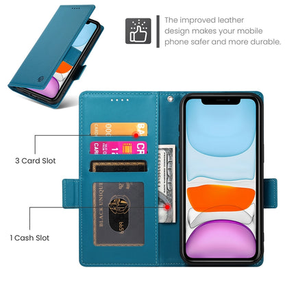 iPhone 11 Magnetic Leather Wallet Case with Card Slots, Stand Function & Full Protection