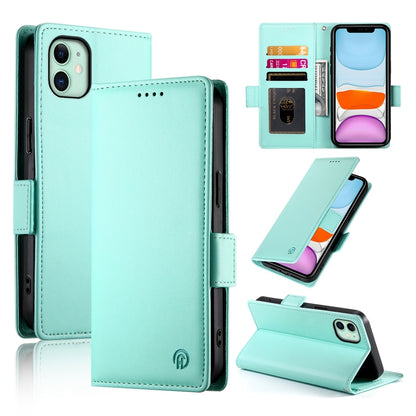 iPhone 11 Magnetic Leather Wallet Case with Card Slots, Stand Function & Full Protection
