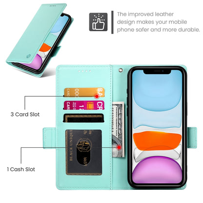 iPhone 11 Magnetic Leather Wallet Case with Card Slots, Stand Function & Full Protection