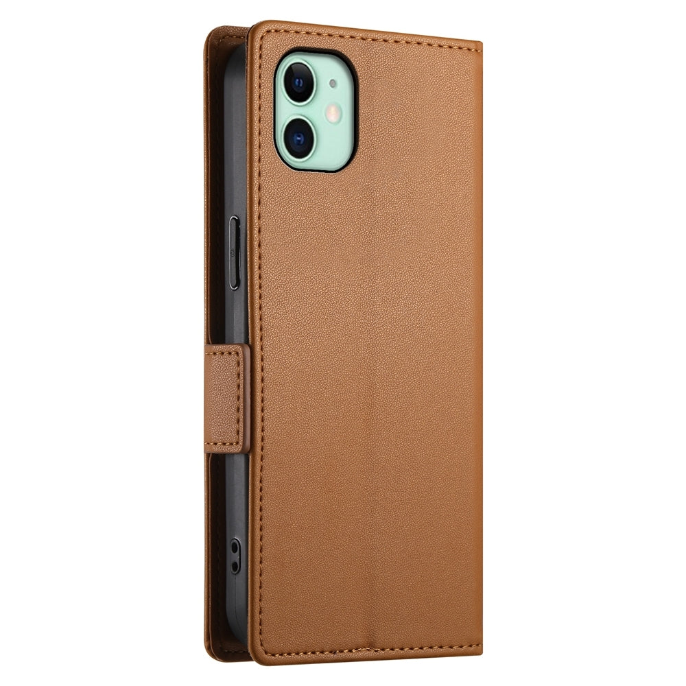 iPhone 11 Magnetic Leather Wallet Case with Card Slots, Stand Function & Full Protection