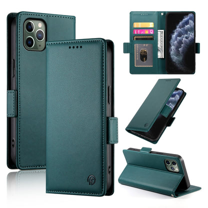 iPhone 11 Pro Magnetic Leather Wallet Case with Card Slots, Stand Function & Full Protection