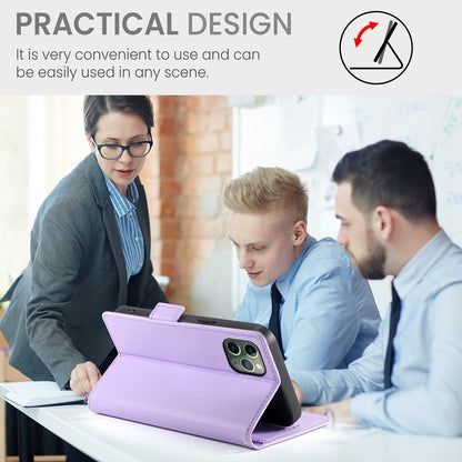 iPhone 11 Pro Magnetic Leather Wallet Case with Card Slots, Stand Function & Full Protection