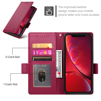 iPhone X/XS Magnetic Leather Wallet Case with Card Slots, Stand Function & Full Protection