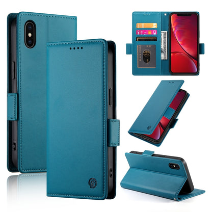 iPhone X/XS Magnetic Leather Wallet Case with Card Slots, Stand Function & Full Protection