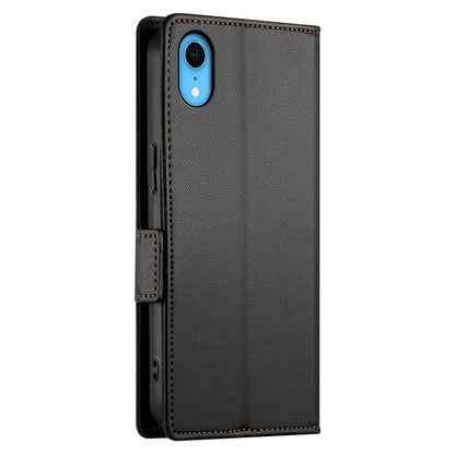 iPhone XR Magnetic Leather Wallet Case with Card Slots, Stand Function & Full Protection