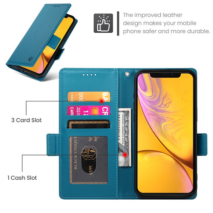 iPhone XR Magnetic Leather Wallet Case with Card Slots, Stand Function & Full Protection