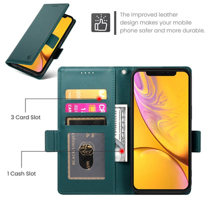 iPhone XR Magnetic Leather Wallet Case with Card Slots, Stand Function & Full Protection