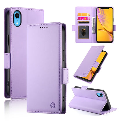 iPhone XR Magnetic Leather Wallet Case with Card Slots, Stand Function & Full Protection