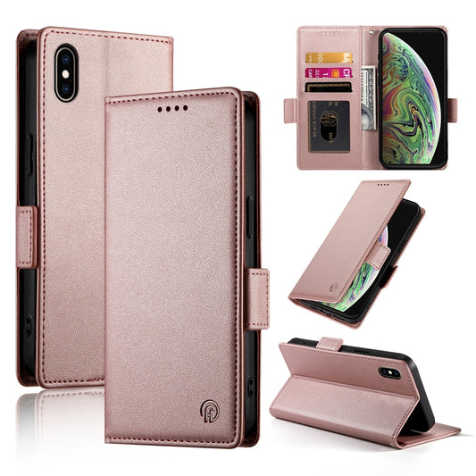 iPhone XS Max Magnetic Leather Wallet Case with Card Slots, Stand Function & Full Protection