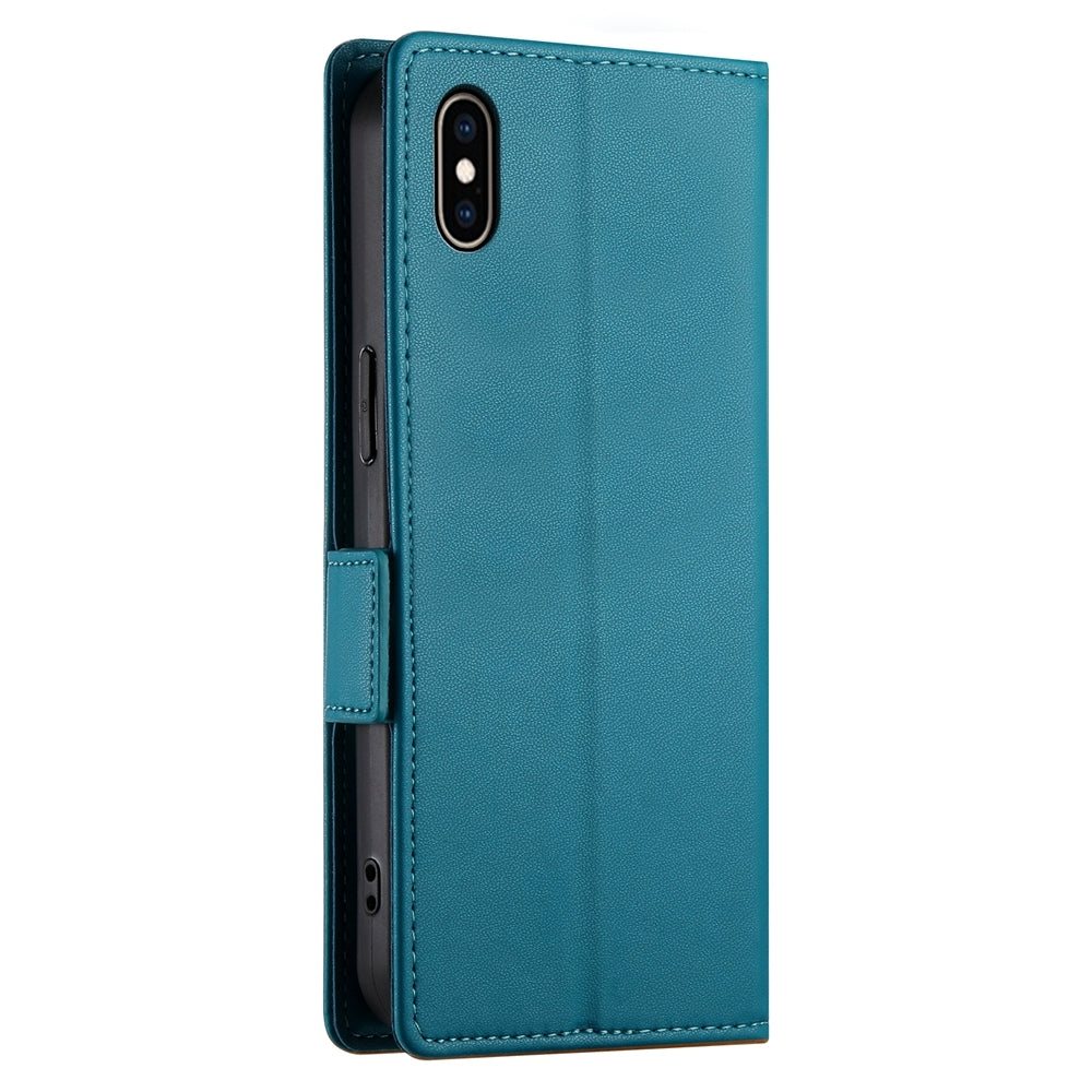 iPhone XS Max Magnetic Leather Wallet Case with Card Slots, Stand Function & Full Protection