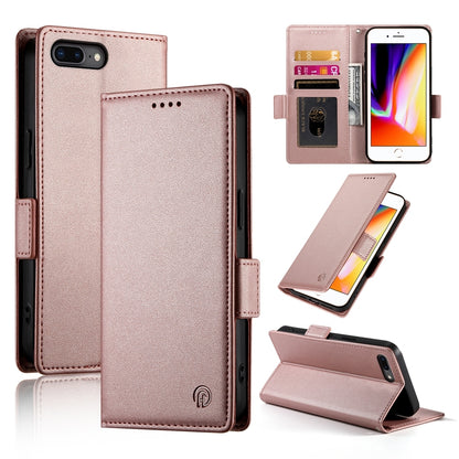 iPhone 8 Plus Magnetic Leather Wallet Case with Card Slots, Stand Function & Full Protection