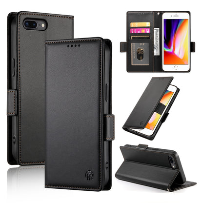 iPhone 8 Plus Magnetic Leather Wallet Case with Card Slots, Stand Function & Full Protection