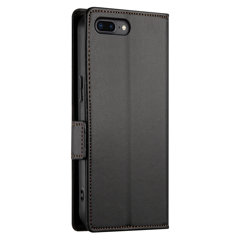 iPhone 8 Plus Magnetic Leather Wallet Case with Card Slots, Stand Function & Full Protection