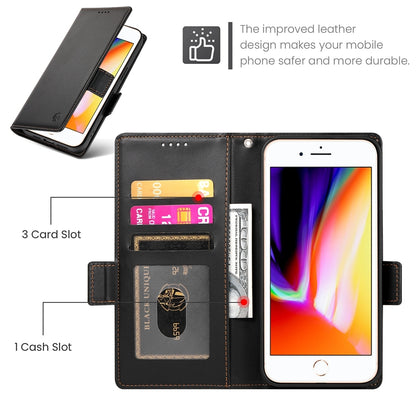 iPhone 7 Plus Magnetic Leather Wallet Case with Card Slots, Stand Function & Full Protection
