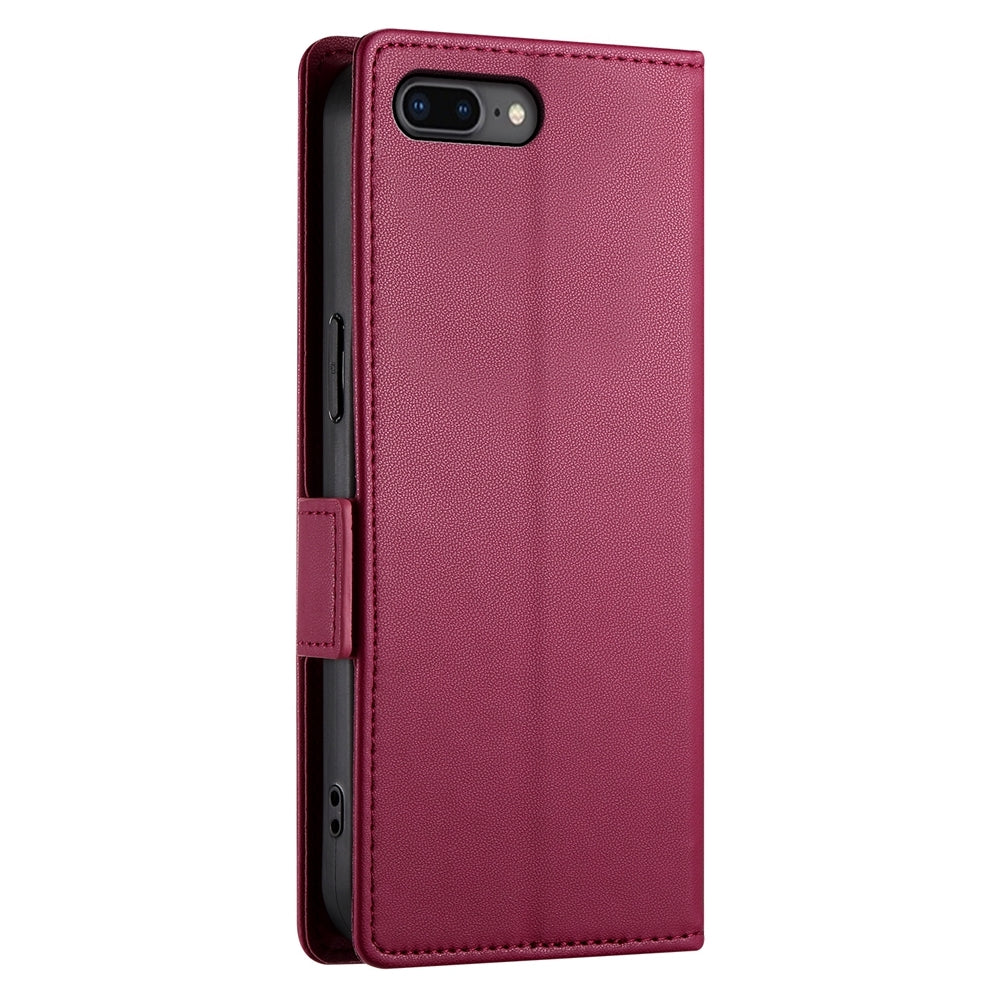 iPhone 7 Plus Magnetic Leather Wallet Case with Card Slots, Stand Function & Full Protection