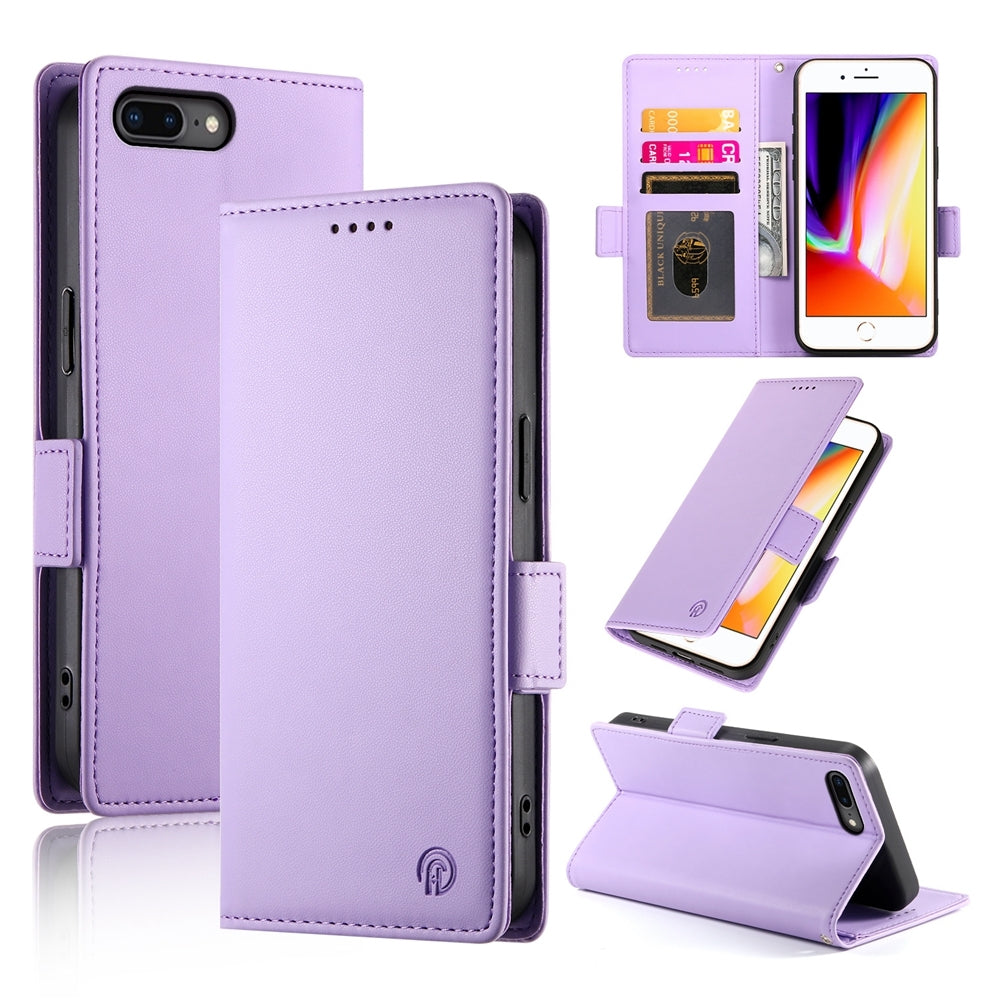 iPhone 7 Plus Magnetic Leather Wallet Case with Card Slots, Stand Function & Full Protection