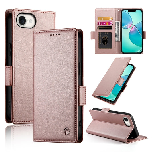 iPhone SE 2024 Magnetic Leather Wallet Case with Card Slots, Stand Function & Full Protection