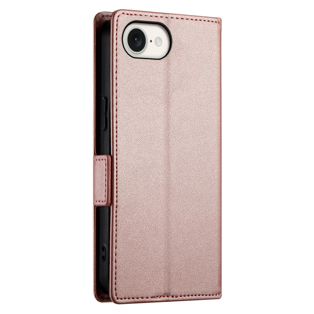 iPhone SE 2024 Magnetic Leather Wallet Case with Card Slots, Stand Function & Full Protection