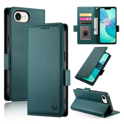 iPhone SE 2024 Magnetic Leather Wallet Case with Card Slots, Stand Function & Full Protection