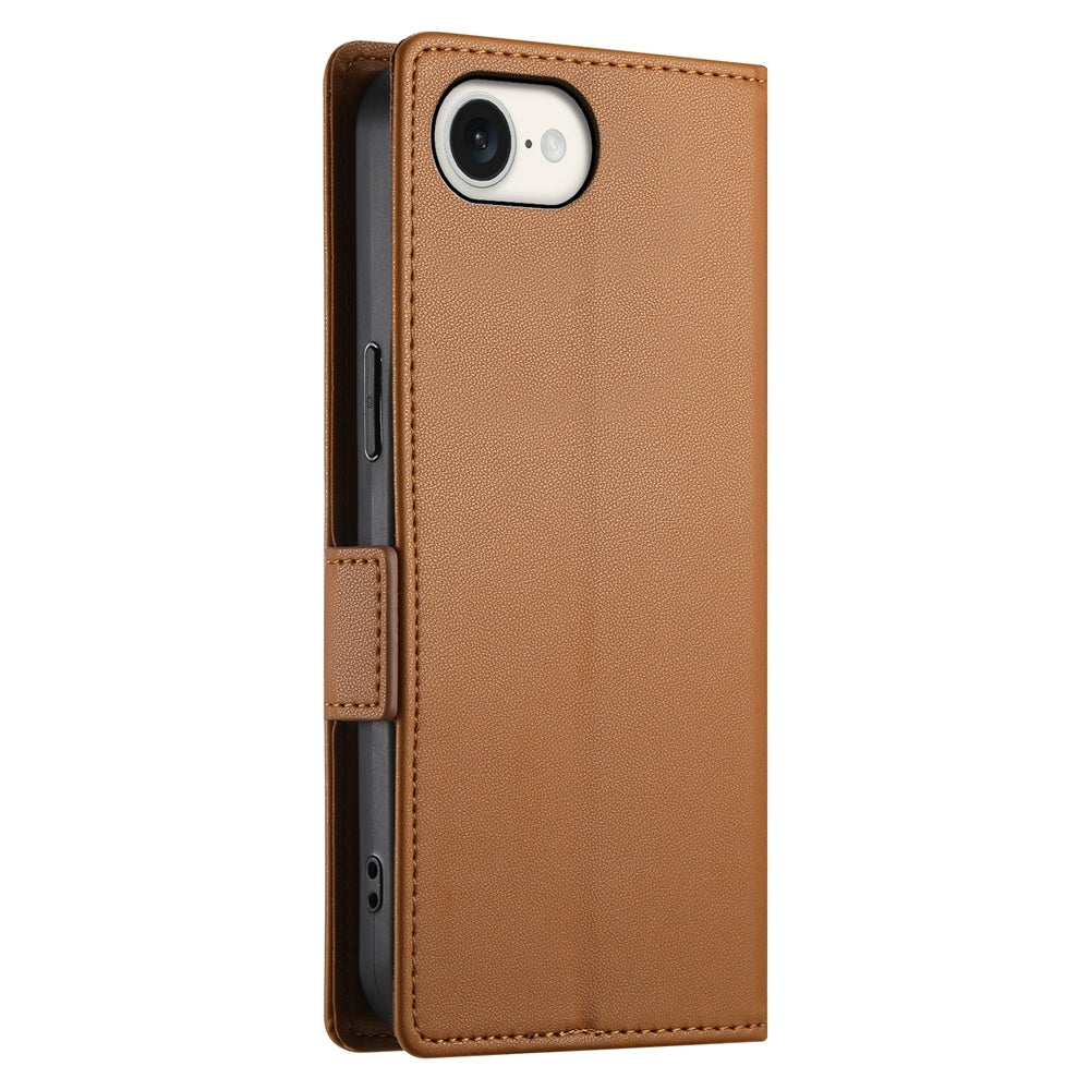 iPhone SE 2024 Magnetic Leather Wallet Case with Card Slots, Stand Function & Full Protection