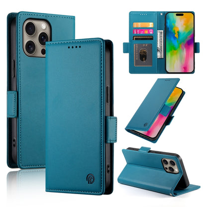 iPhone 16 Pro Max Magnetic Leather Wallet Case with Card Slots, Stand Function & Full Protection