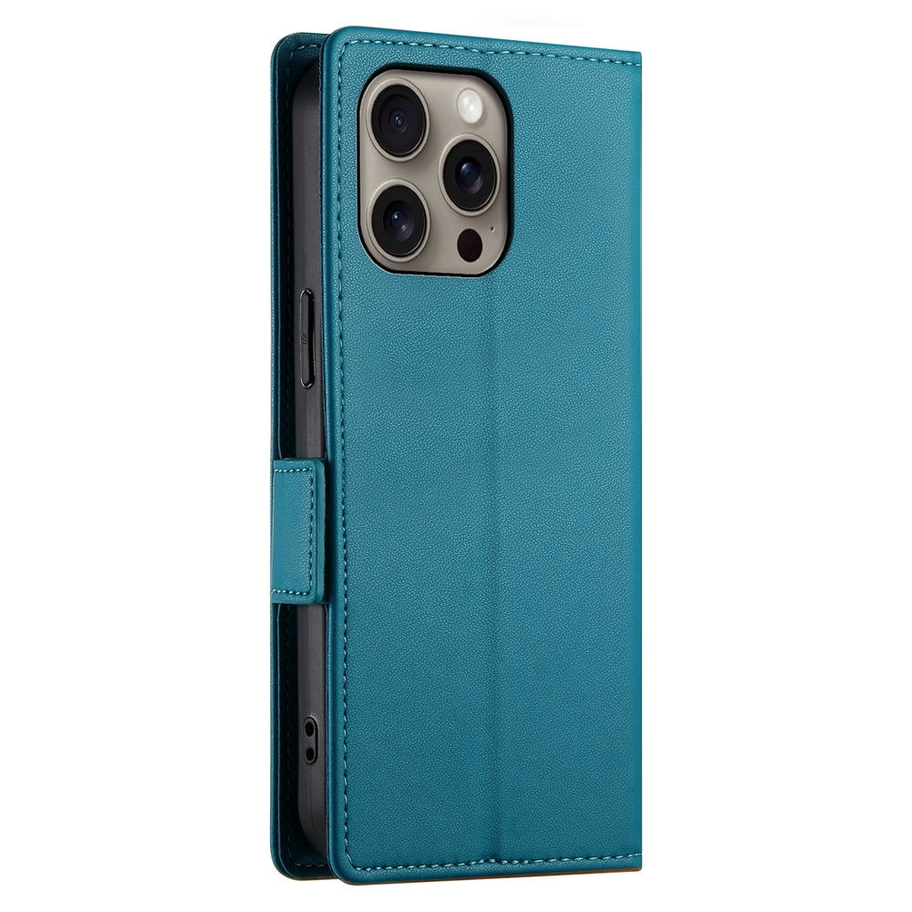 iPhone 16 Pro Max Magnetic Leather Wallet Case with Card Slots, Stand Function & Full Protection