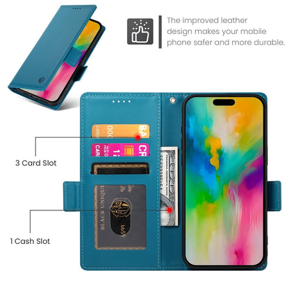 iPhone 16 Pro Max Magnetic Leather Wallet Case with Card Slots, Stand Function & Full Protection