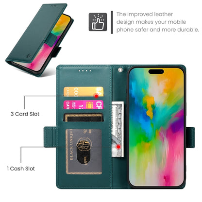 iPhone 16 Pro Max Magnetic Leather Wallet Case with Card Slots, Stand Function & Full Protection