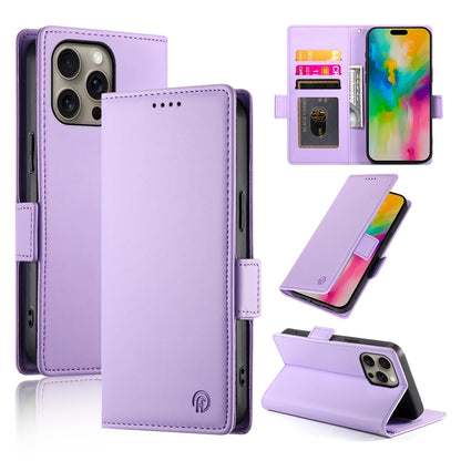iPhone 16 Pro Max Magnetic Leather Wallet Case with Card Slots, Stand Function & Full Protection