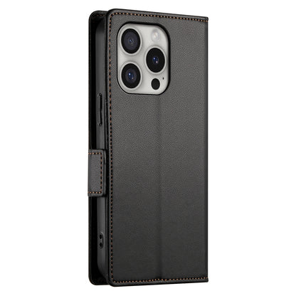 iPhone 16 Pro Magnetic Leather Wallet Case with Card Slots, Stand Function & Full Protection