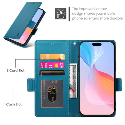 iPhone 16 Pro Magnetic Leather Wallet Case with Card Slots, Stand Function & Full Protection