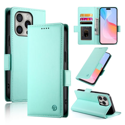 iPhone 16 Pro Magnetic Leather Wallet Case with Card Slots, Stand Function & Full Protection