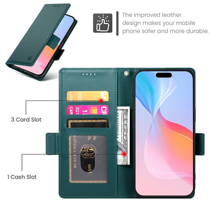 iPhone 16 Pro Magnetic Leather Wallet Case with Card Slots, Stand Function & Full Protection