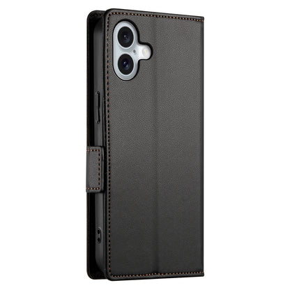 iPhone 16 Plus Magnetic Leather Wallet Case with Card Slots, Stand Function & Full Protection