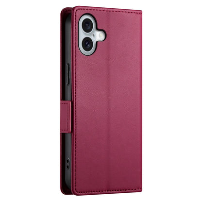 iPhone 16 Plus Magnetic Leather Wallet Case with Card Slots, Stand Function & Full Protection