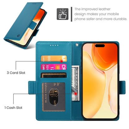 iPhone 16 Plus Magnetic Leather Wallet Case with Card Slots, Stand Function & Full Protection